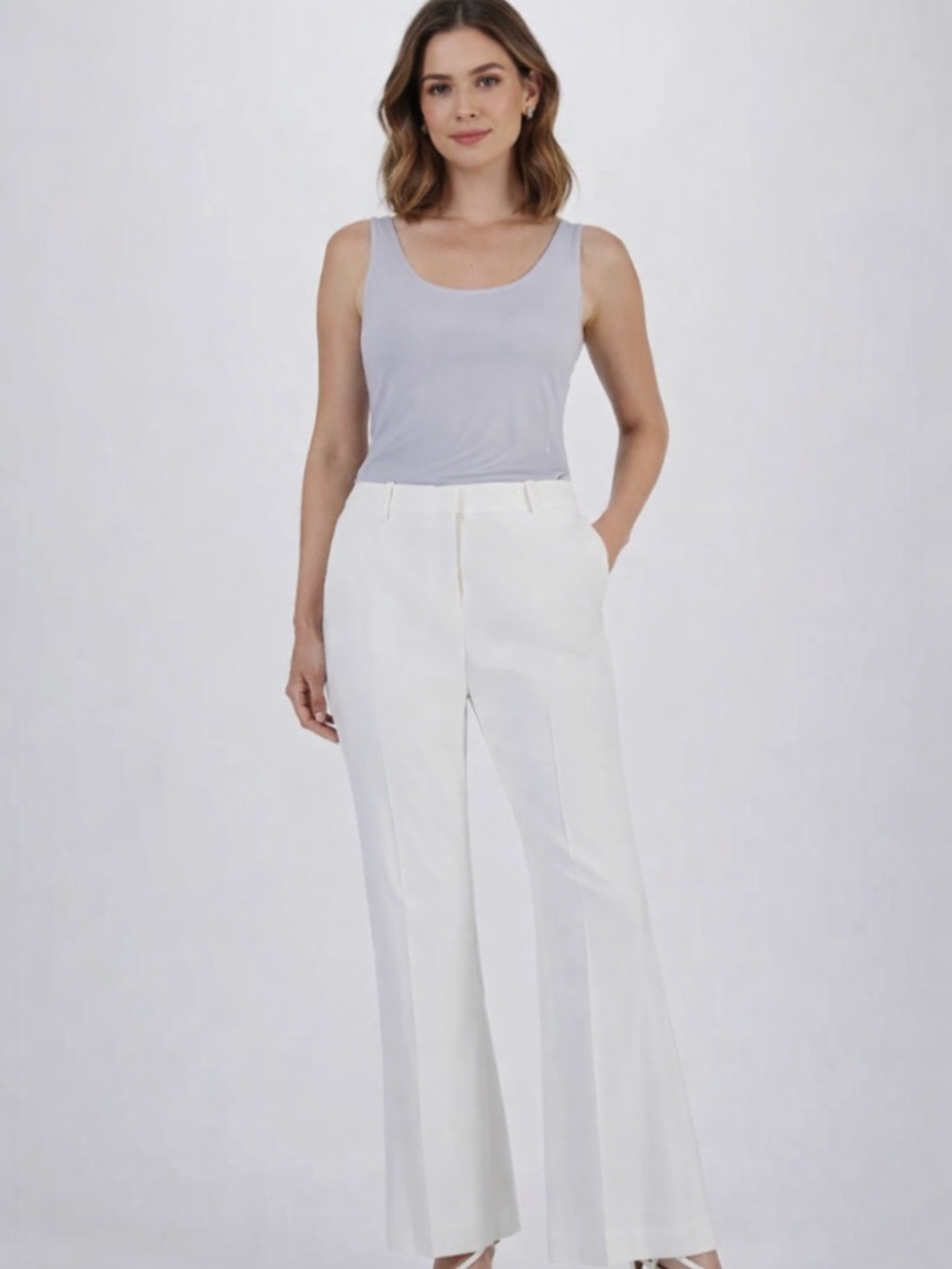 DKNY White Linen Pants for Women Wide-Leg NWT /Size 8 &10/